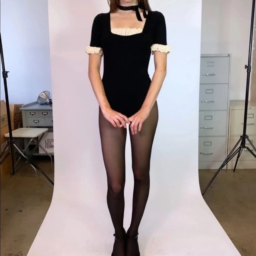 NWT L’ecole Des Femmes French Maid Bodysuit L
